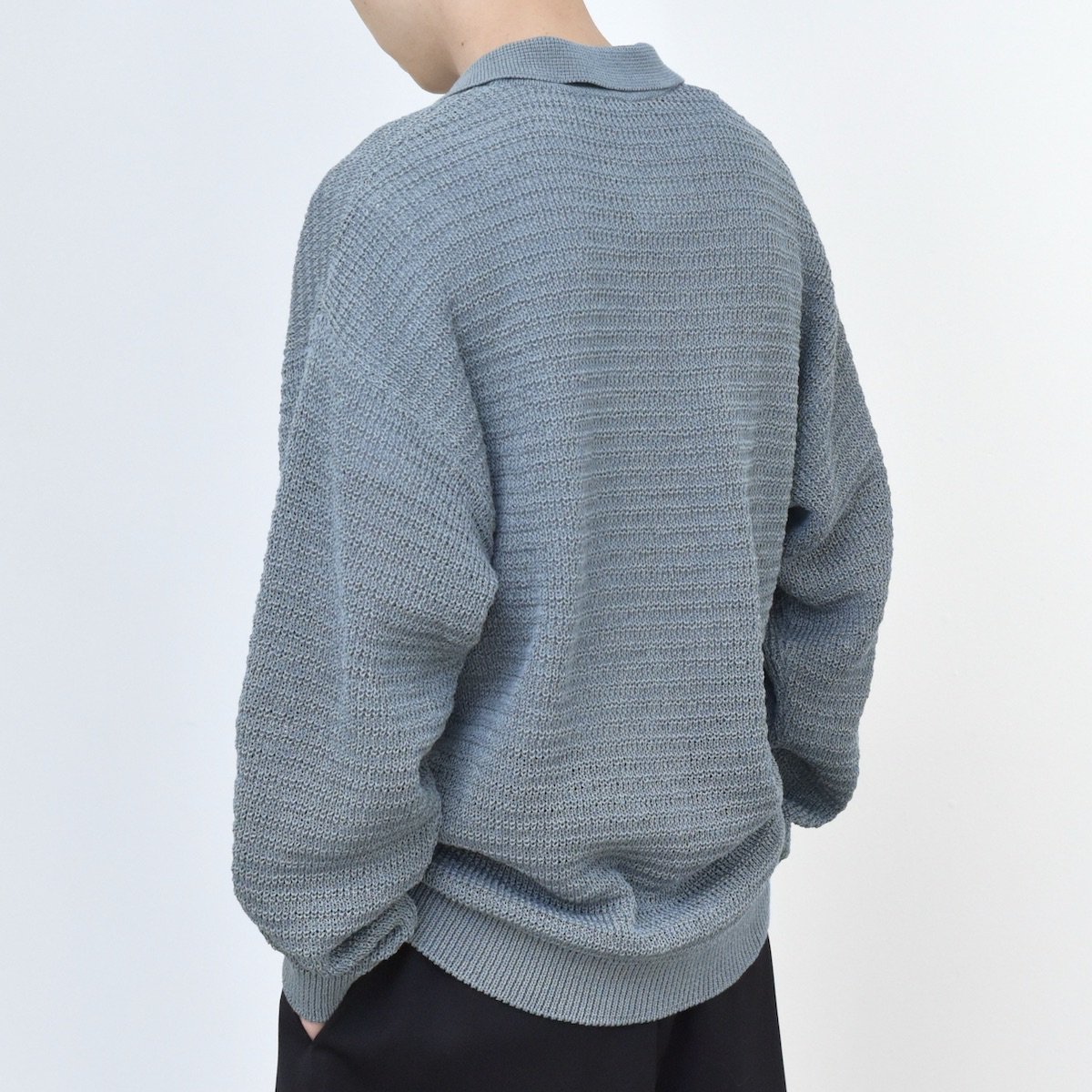 Blanc YM | Skipper Knit Shirt (Slate Gray) - FFC.