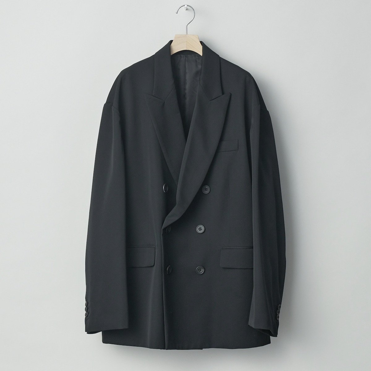 stein | Oversized Double Breasted Jacket (Black) - FFC.