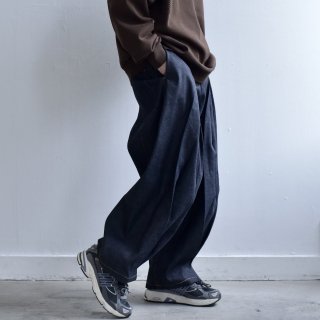 sageNATION | Denim Box Pleats Trouser (Raw Denim) - FFC.