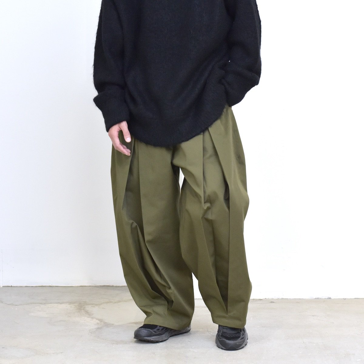 sageNATION | Box Pleats Trouser (Khaki) - FFC.