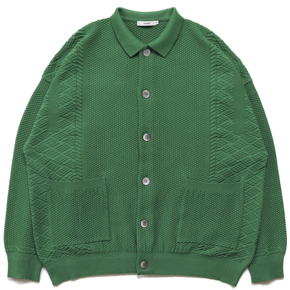 YASHIKI | Nanohana Collar Cardigan (Green) - FFC.