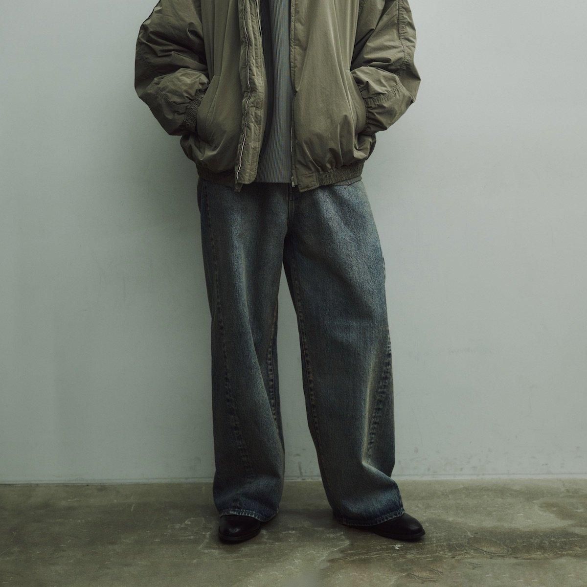 ssstein | Twist Seam Baggy Vintage Denim Jeans (Indigo) - FFC.