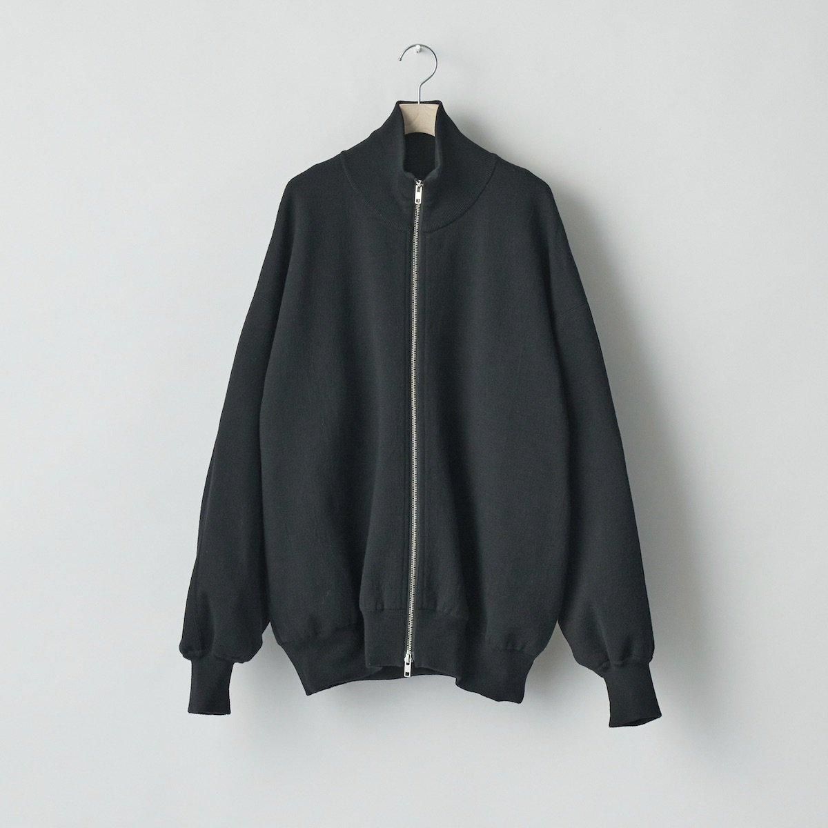 ssstein | Oversized Double Knit Zip Jacket (Black) - FFC. ssstein | Oversized Double Knit Zip Jacket (Black) - FFC.