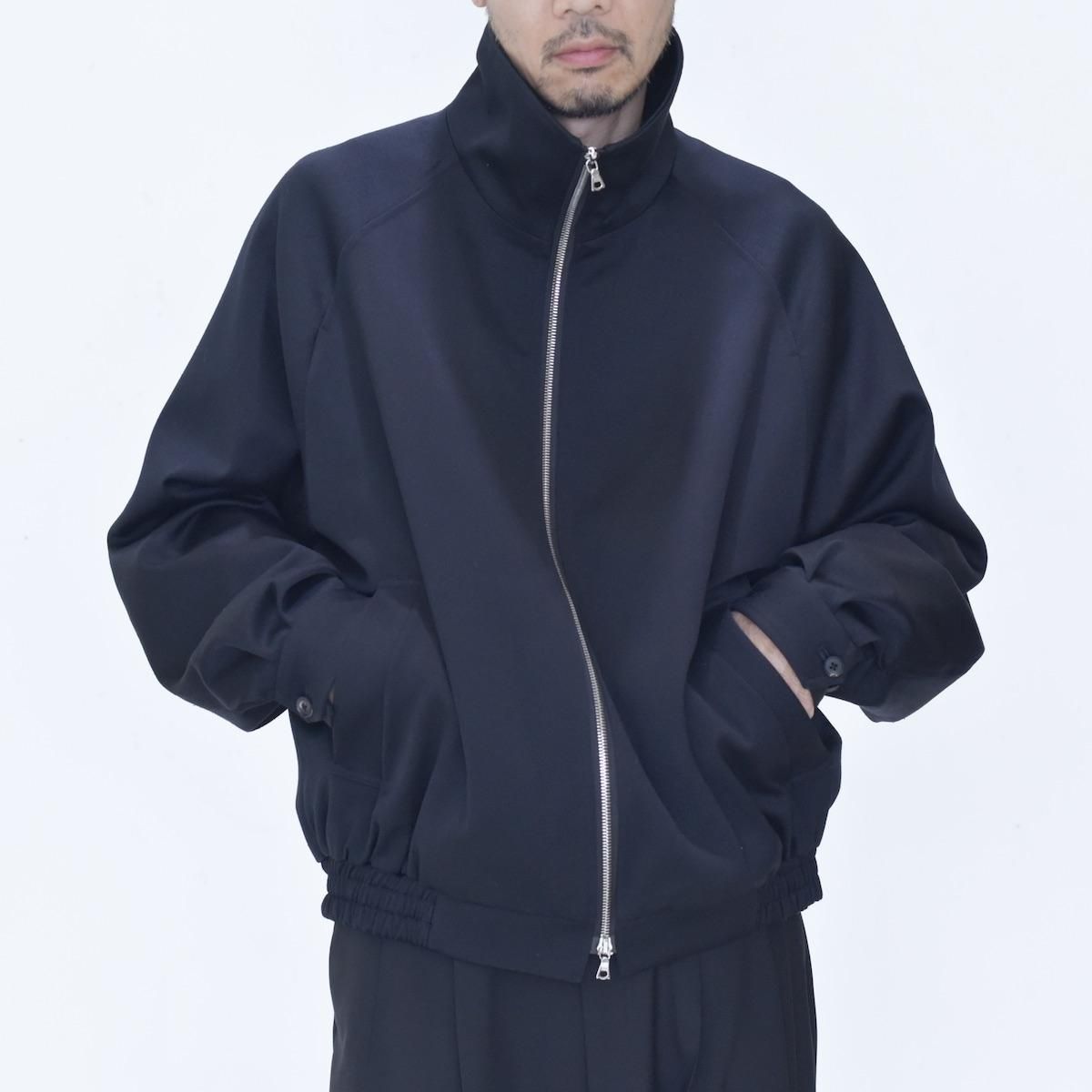 ssstein | W/SI Satin Zip Up Short Jacket (Black) - FFC.