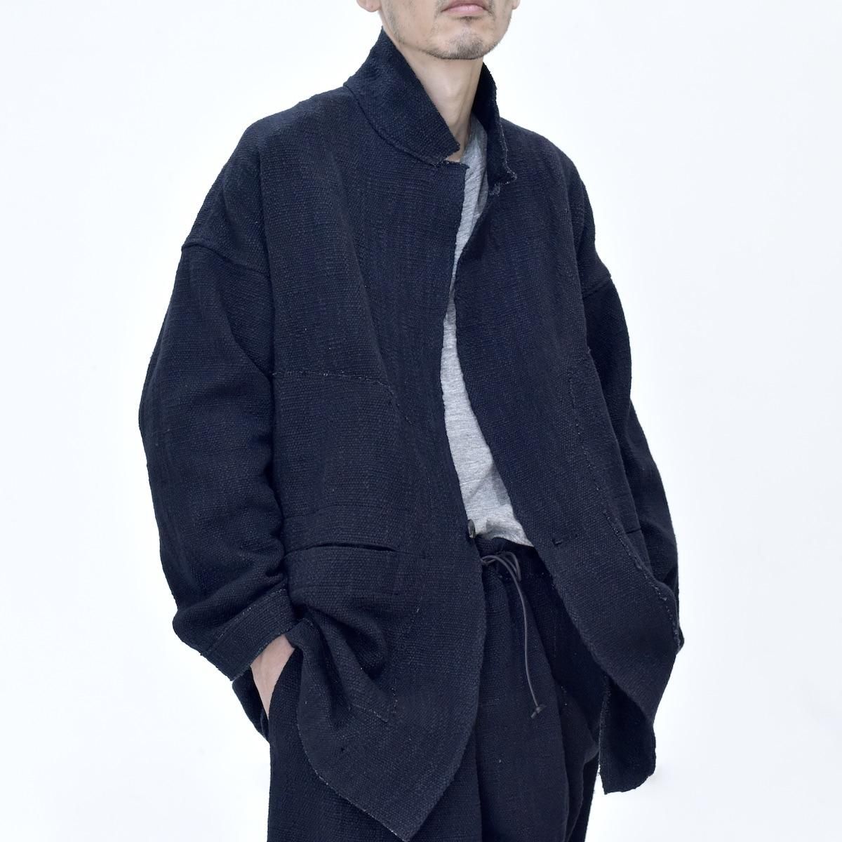 ジャケット・アウター YANTOR 0 Count Khadi Cotton Jacket Black YANTOR | 0 Count Khadi Cotton Jacket (Black) - FFC.