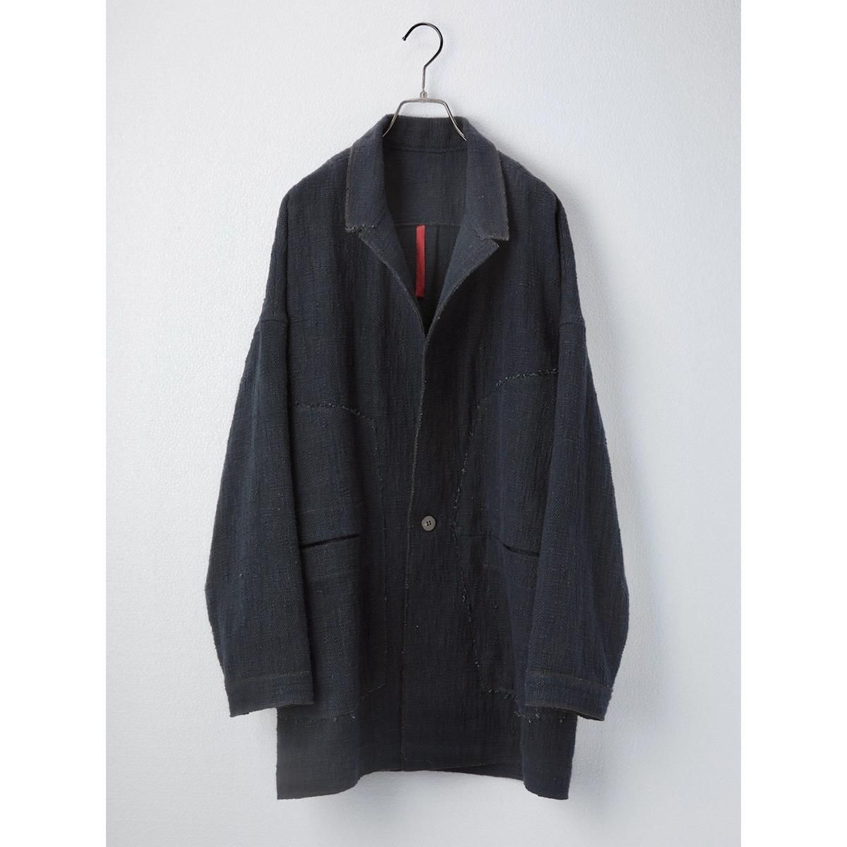 ジャケット・アウター YANTOR 0 Count Khadi Cotton Jacket Black YANTOR 0 Count Khadi Cotton Jacket Black - BISHOOL,Edwina