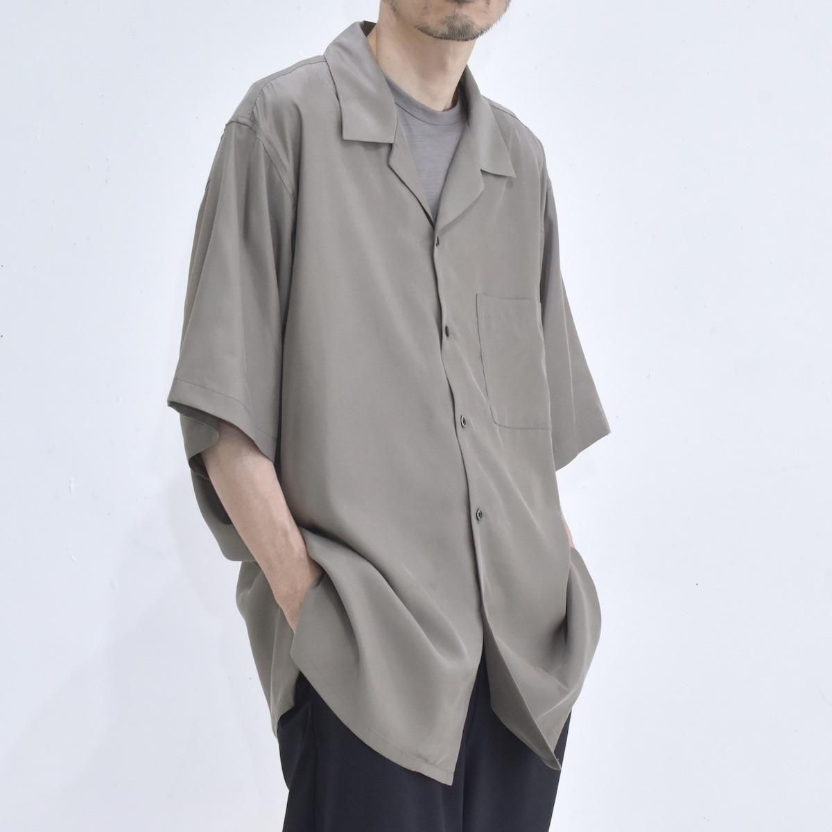 トップス ssstein OVERSIZED OPEN COLLAR SS SHIRT ssstein - 【残りわずか】Oversized Cupro Open Collar SS Shirt