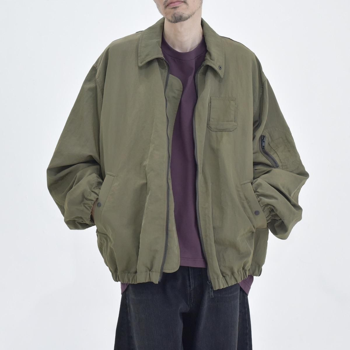 ssstein | Bio Wash Nylon Oversized Flight Jacket (Military Khaki