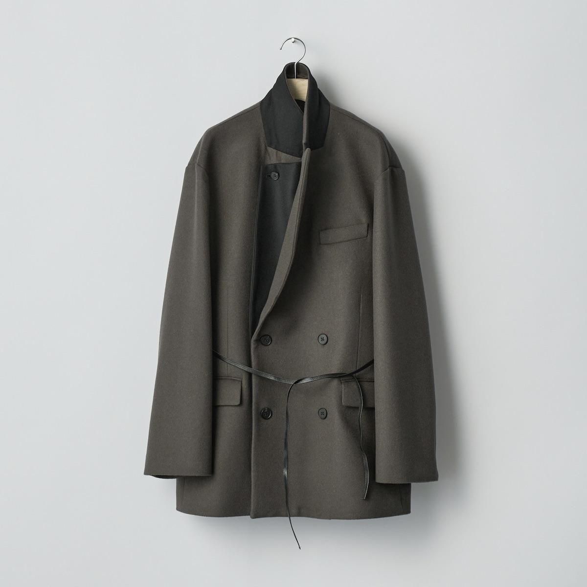 ssstein | Oversized Double Lapeled Jacket (Grey Khaki) - FFC.