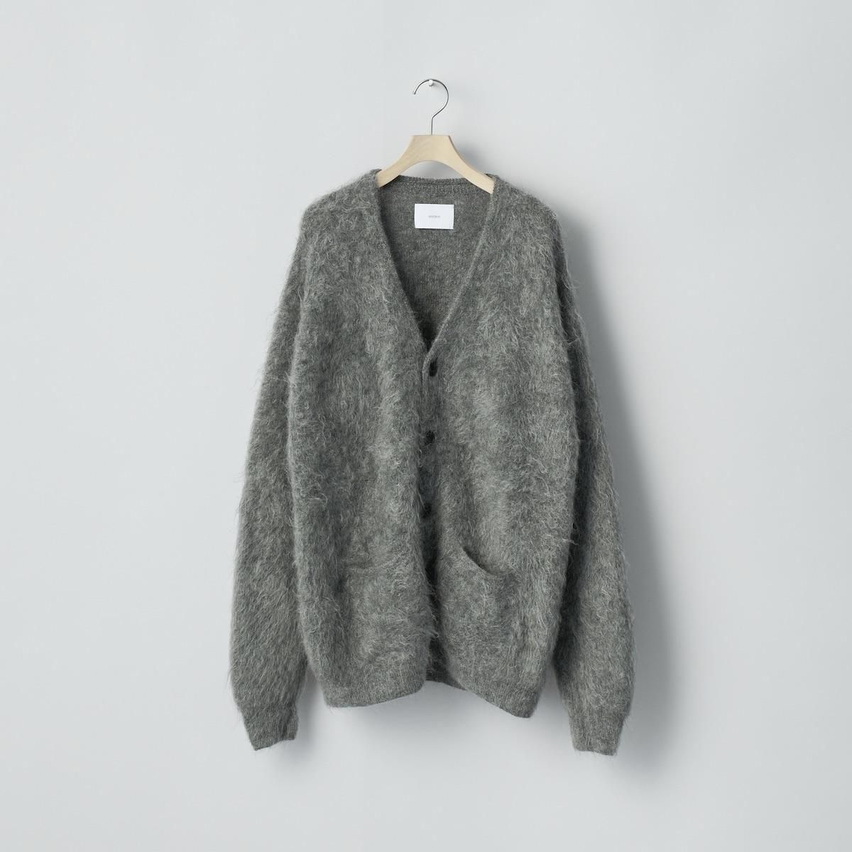 ssstein | Kid Mohair Knit V Neck Cardigan (Gray) - FFC.