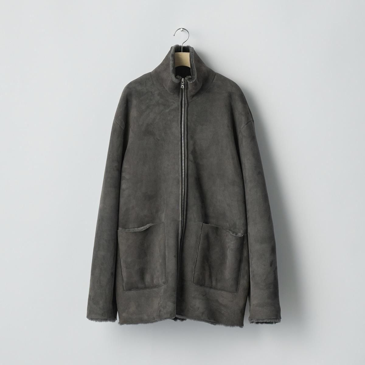 ssstein | Cut-Off Mouton Jacket (Gray Khaki) - FFC.