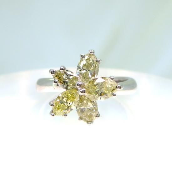 K18WG ダイヤモンドリング 1.55ct - ダイヤモンドジュエリーショップ To line