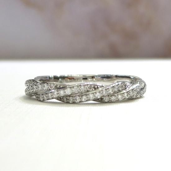 K18WG ダイヤモンドリング 0.35ct - ダイヤモンドジュエリーショップ To line