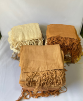 ミャンマー山岳民　草木染、手織り　スカーフ
