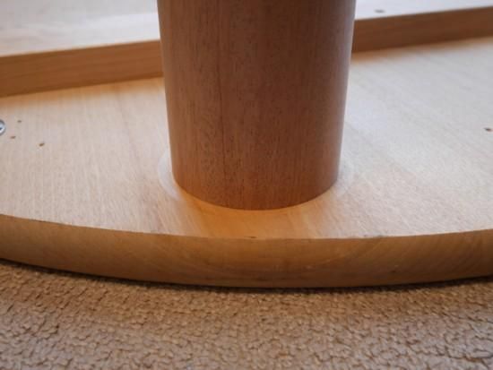 マホガニー直径85φストレート丸脚4本セット 取付金具付き 無塗装