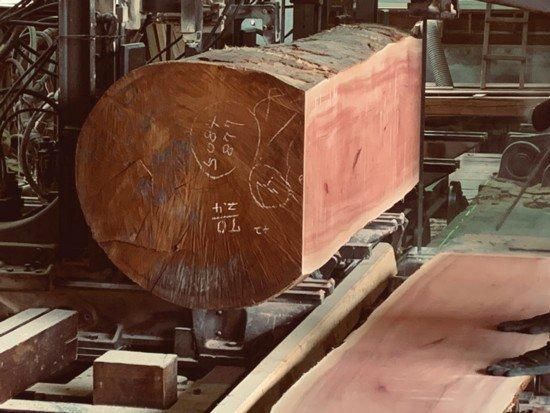 マホガニー直径85φストレート丸脚4本セット 取付金具付き 無塗装