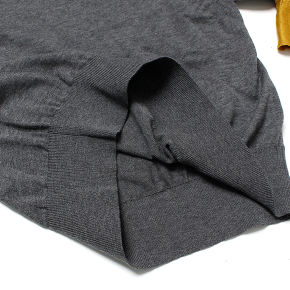 check knit top-チェックニットトップ-TOGA PULLA（トーガプルラ