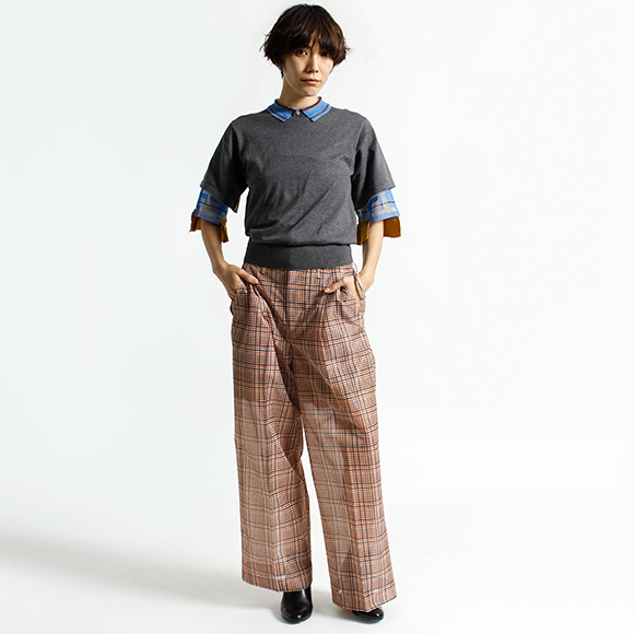 TOGA - TOGA PULLA 18AW モヘアシャギーチェックコート