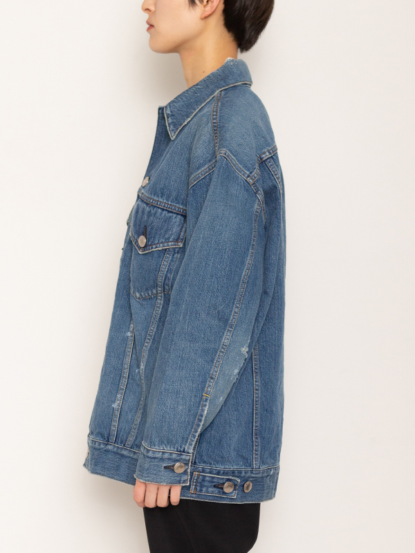 DENIM JACKET TYPE3(BIG FIT)-VW-デニムジャケットタイプ3-HYKE 