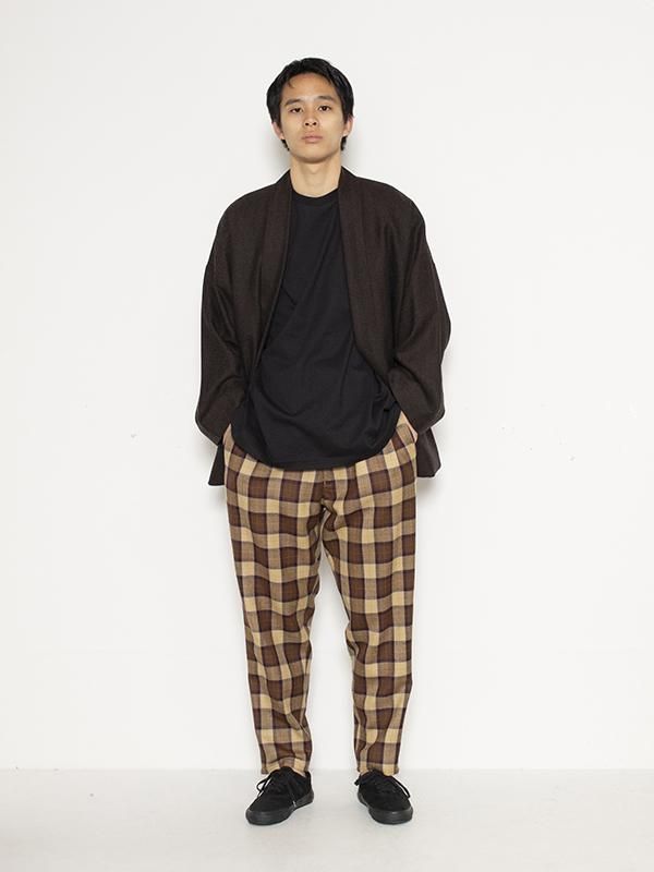 Wool check cook pants-ウールチェックコックパンツ-Graphpaper