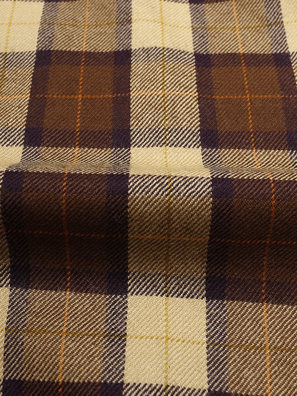 Wool check military shirt-ウールチェックミリタリーシャツ