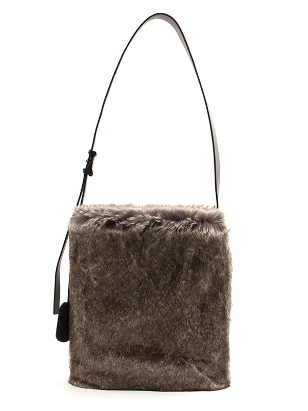 FAUX FUR MILITARY BAG(MEDIUM SIZE)-フェイクファーミリタリーバッグ(ミディアムサイズ)-HYKE（ハイク）通販|  st company