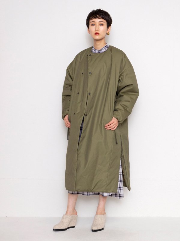 大きな取引 2020aw hyke NYLON OXFORD COAT ホワイト M ロングコート