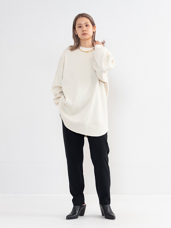 STRETCH TAPERED PANTS-ストレッチテーパードパンツ-HYKE（ハイク）| st company