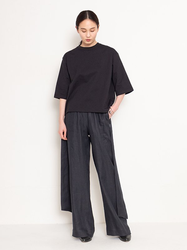 試着のみ HYKE LINEN PANTS ハイク リネン イージー パンツ