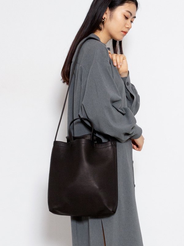 DOUBLE FACED DEER SHOULDER TOTE / S-ダブルフェイスディアショルダー ...