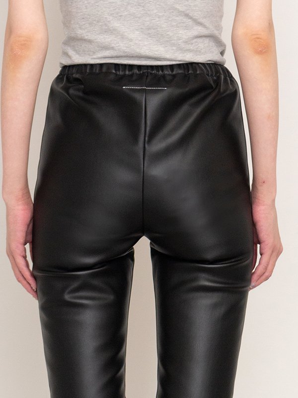 Fake leather slim pants-フェイクレザースリムパンツ-MM6（エムエムシックス）通販| stcompany