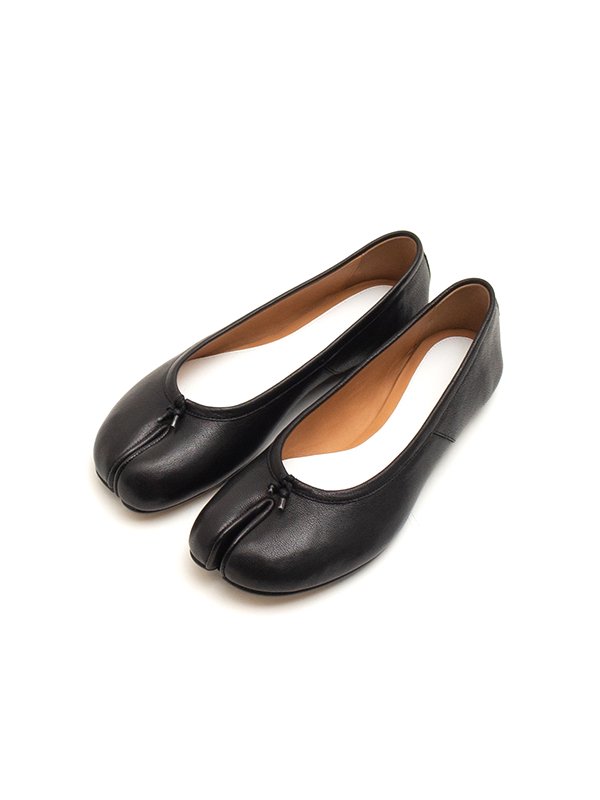 Tabi ballet shoes(vintage leather)-足袋バレエシューズ-Maison