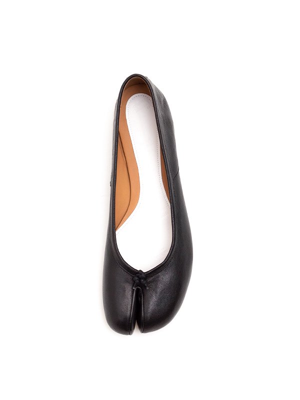 Tabi ballet shoes(vintage leather)-足袋バレエシューズ-Maison 