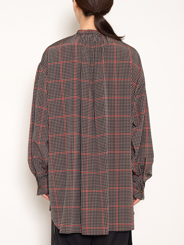 Plaid Gathered Shirt プレイギャザーシャツ Hyke ハイク 通販 St Company