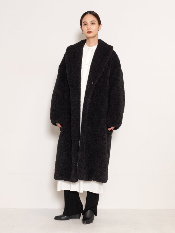 HYKE FAUX SHEARING MEDICAL COAT シアリングコート www