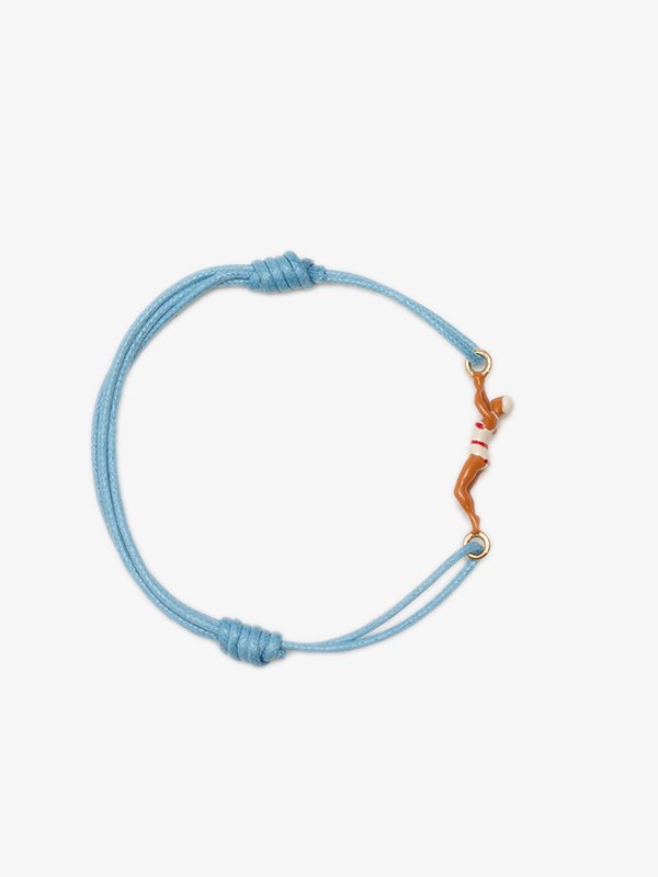 NADADORA COMPLETO RAYADA CORD BRACELET-ナダドーラコンプリート