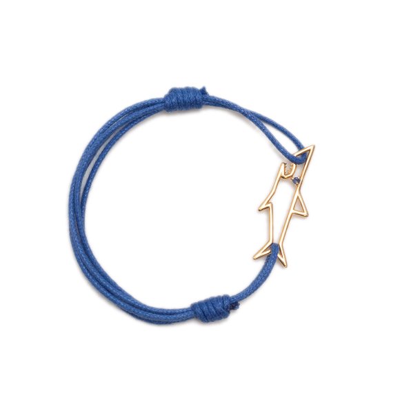 TIBURON ZAFFIRO BLUE CORD BRACELET-シャークブルー