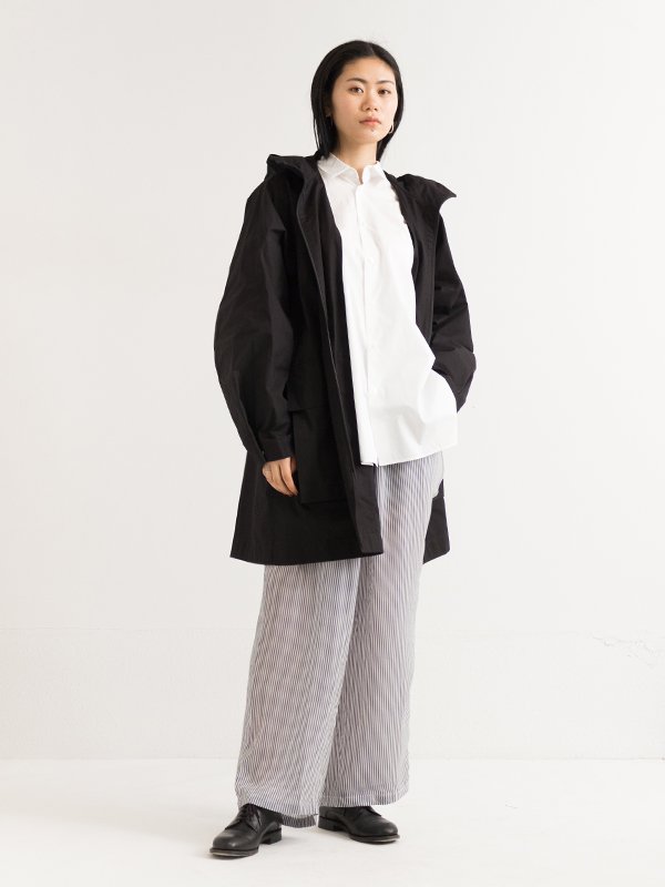 海外最新 OXFORD サイズ:6 Aton ブラック NYLON COTTON MODS COAT