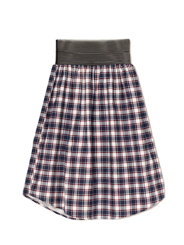 スカート Crispy Shirt Pressed Skirt SHIRTS COMBINED SKIRT(36 WHITE): Maison MIHARA YASUHIRO
