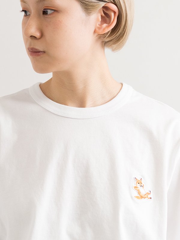 Chillax fox patch classic t-shirt-チラックスフォックスパッチ 