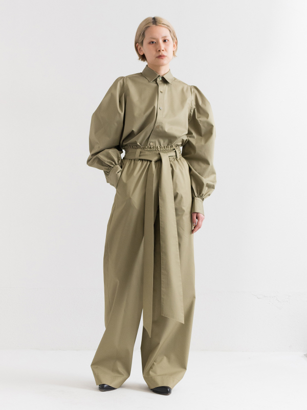 T/C POWER SHOULDER SHIRT-ティーシーパワーショルダーシャツ-HYKE ...