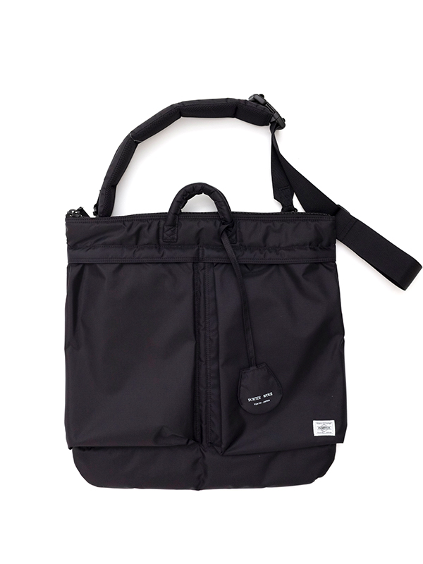 ブラック系完売<PORTER × HYKE> ヘルメット バッグ ラージ ...