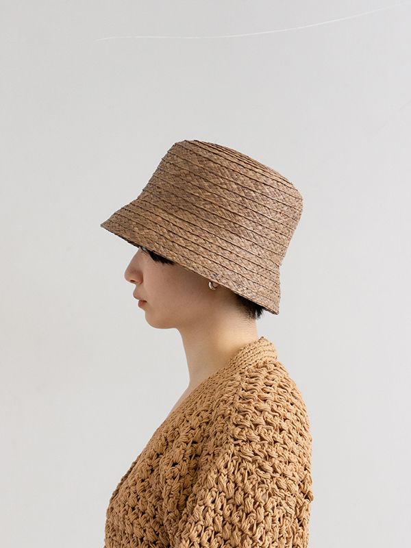 kijima takayuki Raffia bucket hat-