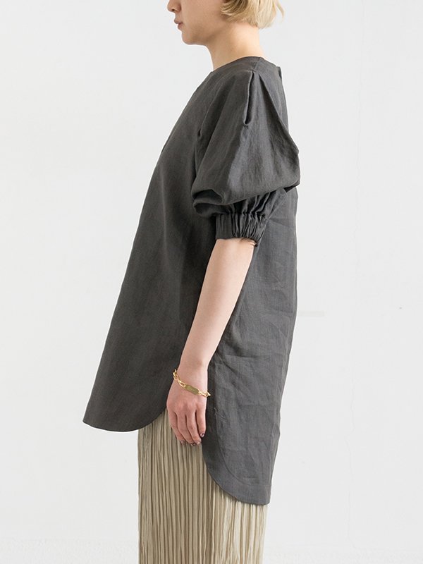 高品質/低価格 ハイク23SS HYKE LINEN BALLOON SLEEVE BLOUSE | www ...