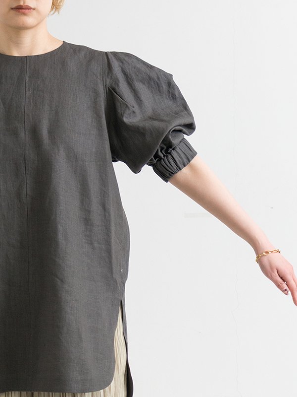 未使用 HYKE LINEN BALLOON SLEEVE TOP | www.tigerwingz.com