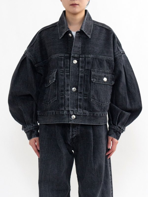 ムジャケッ HYKE BALLOON SLEEVE DENIM JACKET サイズ1の通販 by