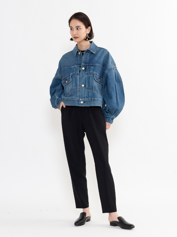 BALLOON SLEEVE DENIM JACKET/TYPE2-バルーンスリーブデニムジャケット-HYKE（ハイク）通販| st company