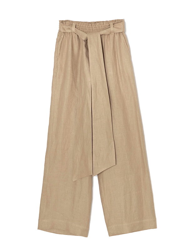 LINEN EASY PANTS-リネンイージーパンツ-HYKE(ハイク)通販| st company