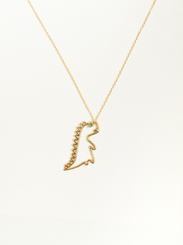 DINO ESMERALDA NECKLACE-ディノエメラルドネックレス-ALIITA