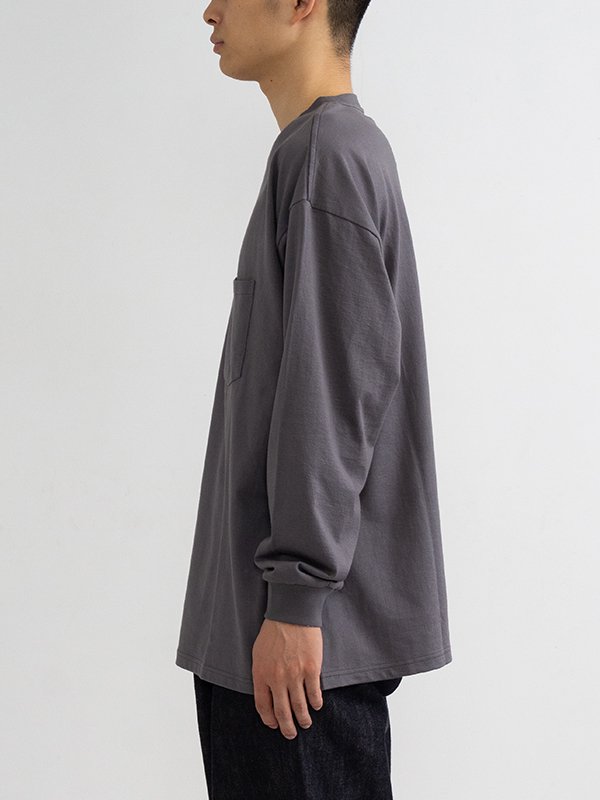 L/s oversized pocket tee-ロングスリーブオーバーサイズポケットT 